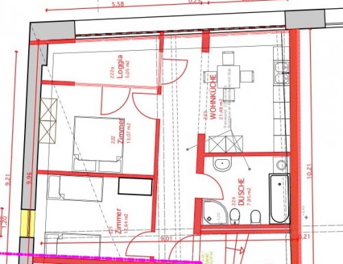 Vacation apartment Castel floor plan