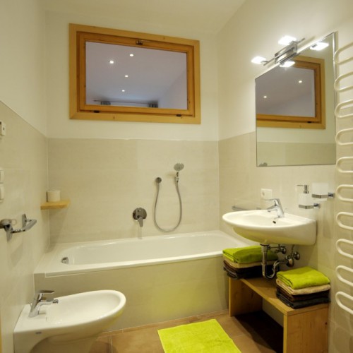 Bathroom with bathtub & bidet