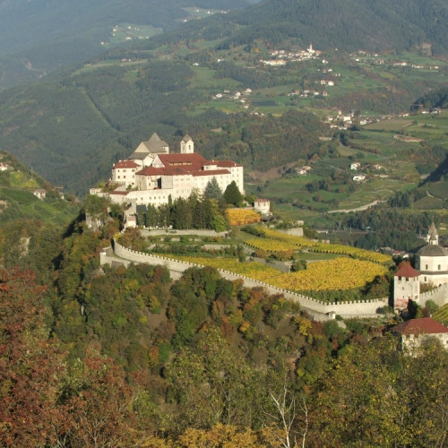 Sabiona Monastery - View from our vacation apartment